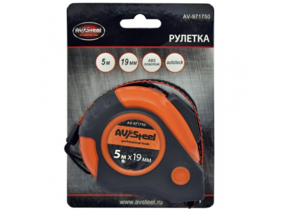 рулетка 5мx19мм от AV STEEL рулетка 5мx19мм