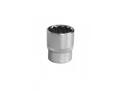Головка торцевая 1/2"Dr 27 мм 12 граней от KRAFT Головка торцевая 1/2"Dr 27 мм 12 граней